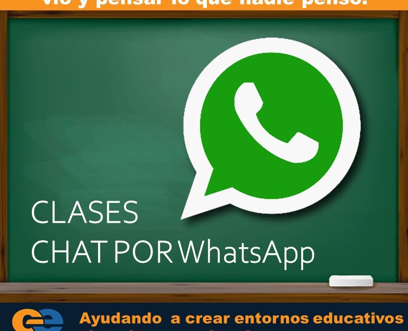 Clases virtuales por chat de WhatsApp